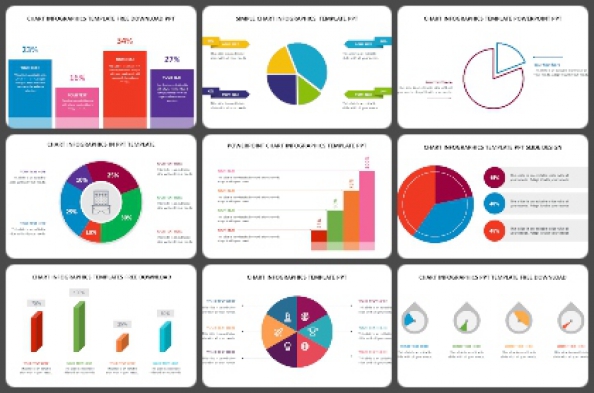 Chart infographics Powerpoint Templates